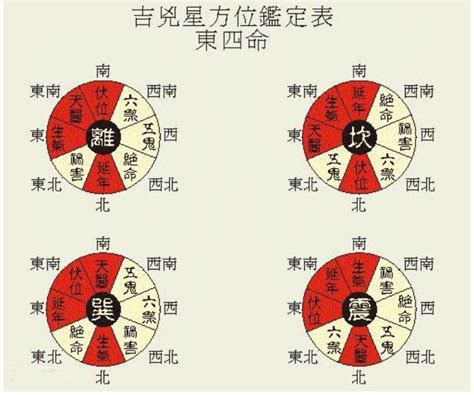 命卦對照表|衍易風水命卦速查表